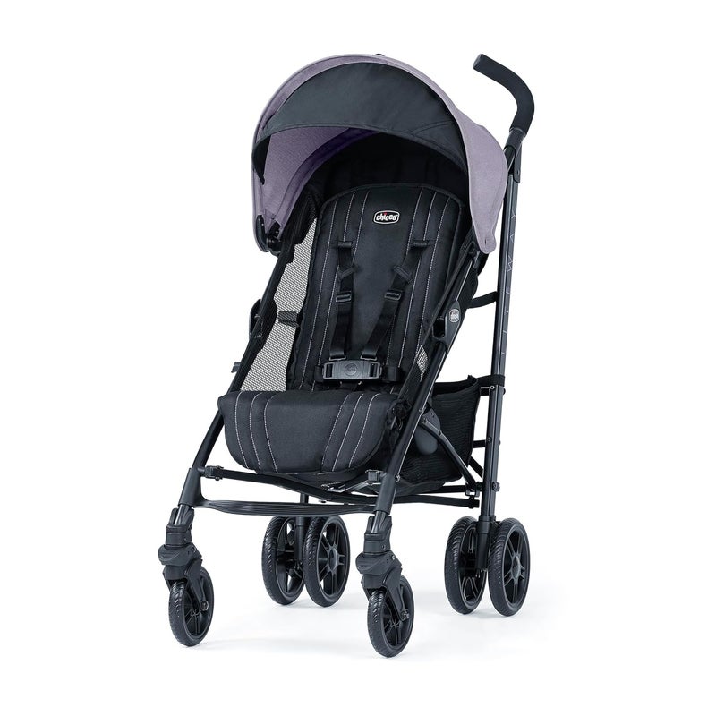 Chicco Liteway Stroller, Compact Fold Baby Stroller with Canopy, Lightweight Aluminum Frame Umbrella Stroller, for Use with Babies and Toddlers up to 40 lbs. | Lavender/Purple - Image 1